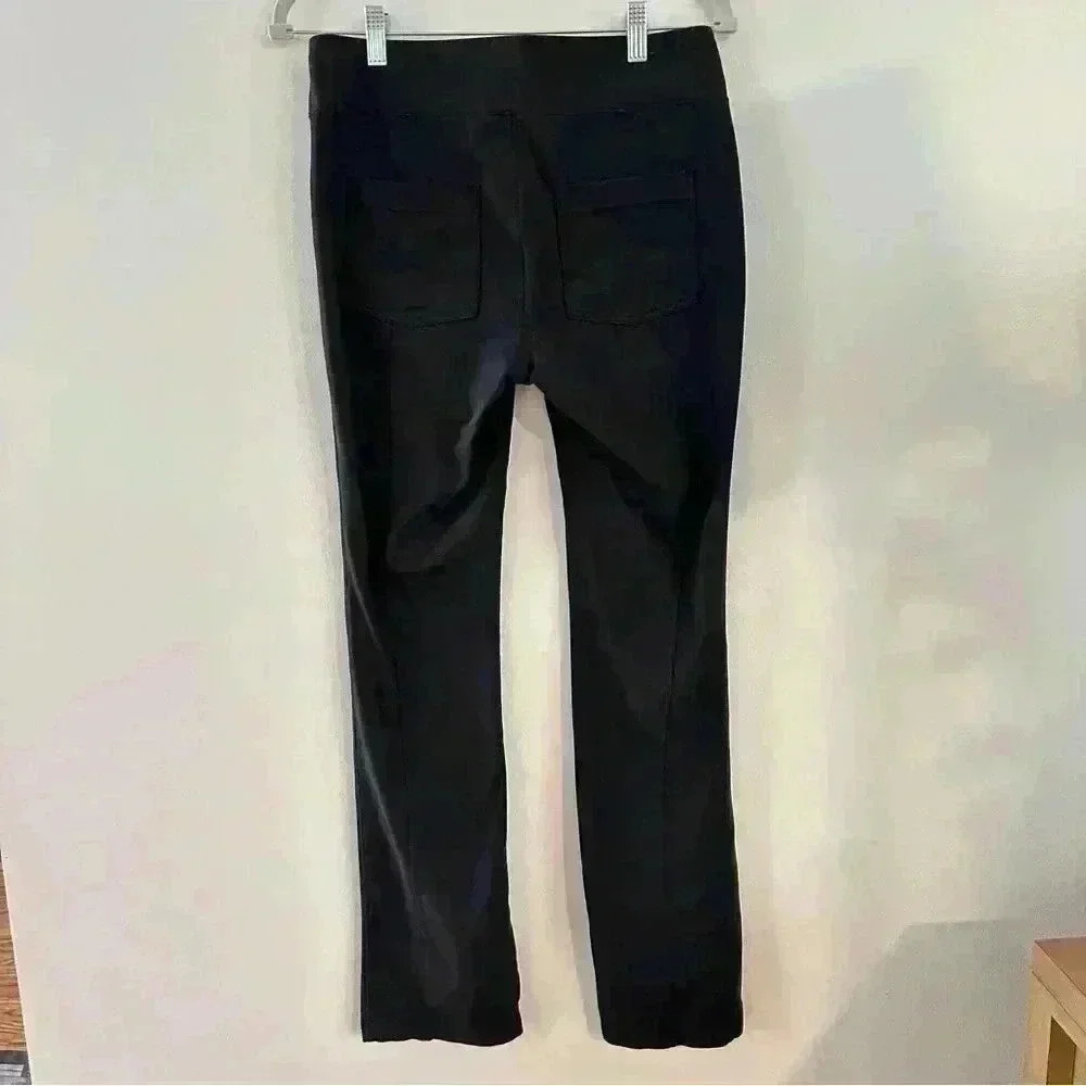 Athleta Tech Stretch Metro Classic Straight Leg Pants Womens Size Medium Black - Picture 2 of 13